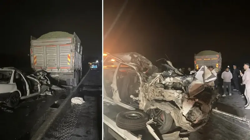 Gaziantep’te kamyon ile otomobilin çarpıştığı kazada üç kişi öldü