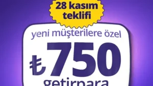 GetirFinans’tan yeni müşterilere özel 750 TL değerinde getirpara