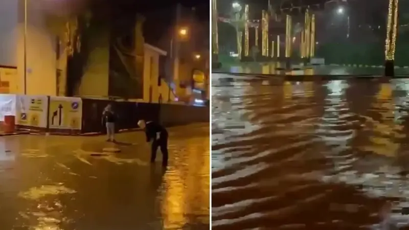 Hatay’da sağanak: cadde ve sokaklar göle döndü