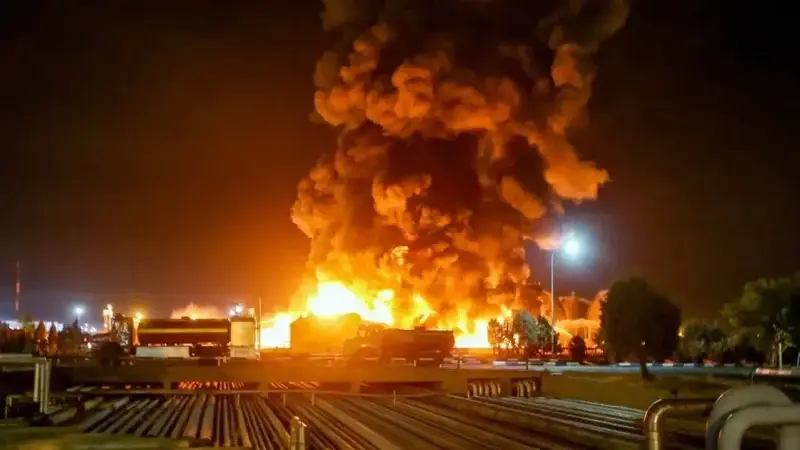 İran’da LPG dolum tesisinde korkutan yangın: 9 yaralı