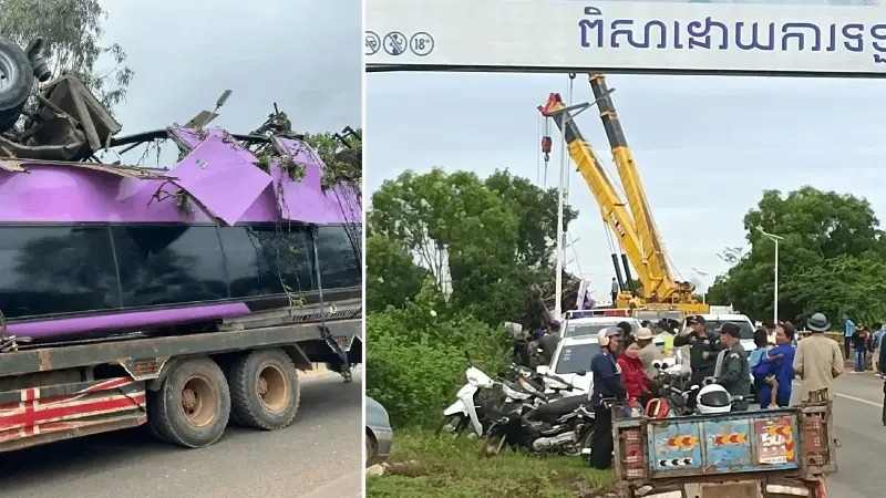 Kamboçya’da otobüs kazası: 13 ölü, 24 yaralı