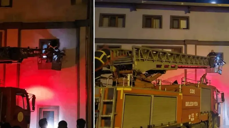 Kastamonu’da Orman İşletme Müdürlüğü’ne ait misafirhanede çıkan yangın söndürüldü