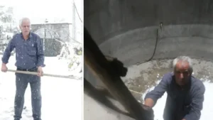 Kayseri’deki 500 yıllık uygulama devam ediyor: Tam 300 kuyu yazın soğuk su elde etmek için karla dolduruluyor