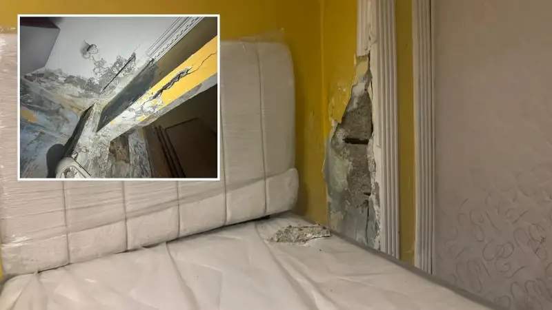 Kocaeli’de kolonları çatlayan 4 katlı bina tahliye edildi