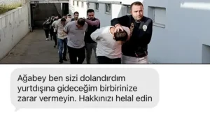 Sazan sarmalı yöntemiyle dolandırdı: ‘Birbirinize zarar vermeyin’ mesajı ile helallik istedi