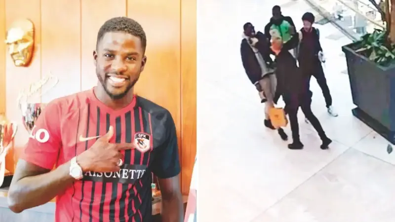 Senegalli futbolcuya AVM’de silahlı tehdit