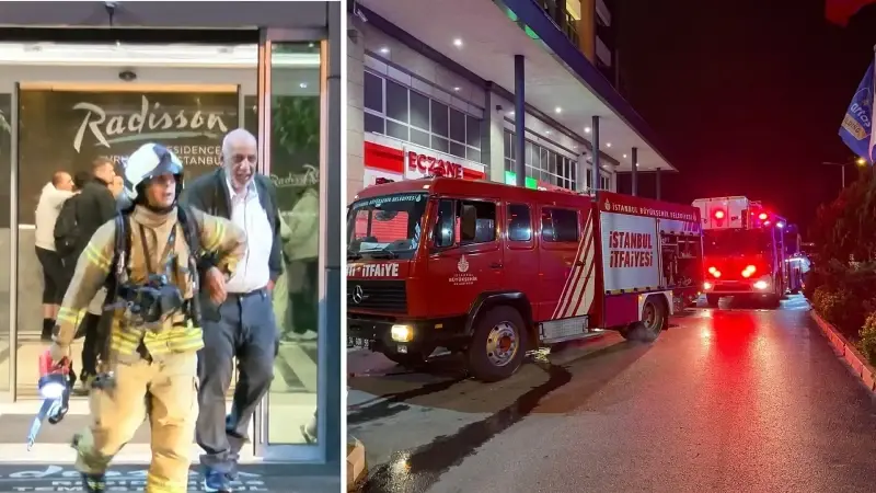 Sultangazi’de 27 katlı otelde yangın: 4 kişi hastaneye kaldırıldı