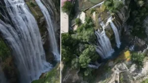 Tablodan çıkmış gibi: Türkiye’nin en büyük şelalesi! Muhteşem manzara için akın ediyorlar