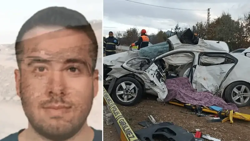 TIR ile otomobilin çarpıştığı kazada akademisyen Serkan Doğan hayatını kaybetti