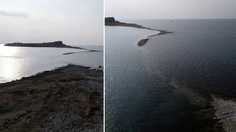 Van Gölü çekildi antik yol ortaya çıktı: Korkutan yeni tehlike ‘yürümeyin’ uyarısı yapıldı