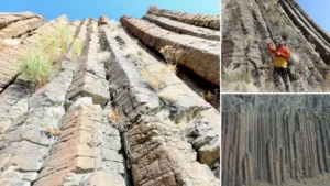 Yedi milyon yıllık: Kars’taki bazalt sütunları bilim dünyasında yerini aldı! Sınırlı sayıda örneği var