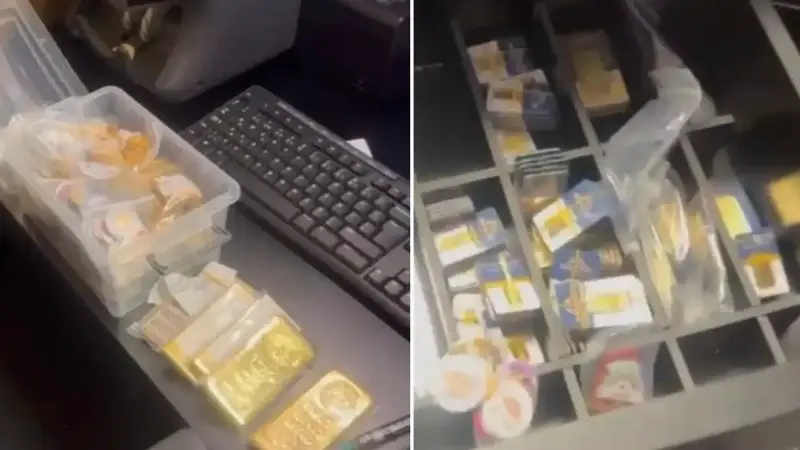 Adliye’deki emanet kasasından çalınan altınların fotoğrafı ortaya çıktı
