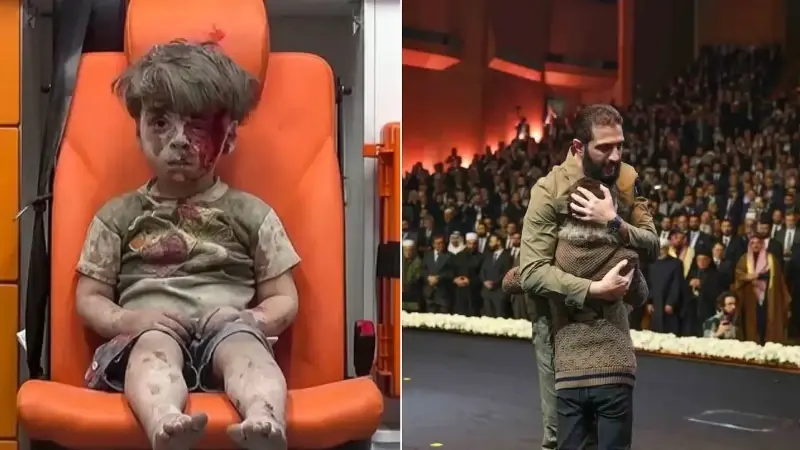 Bakışlarıyla dünyayı ağlatmıştı: Halep saldırısının sembolü Ümran bebek Esad’ın kaçtığı Sarayda konuştu