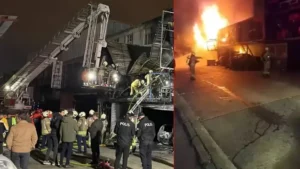 Başakşehir’de 2 katlı iş yerinde yangın: 1 ölü 1 yaralı