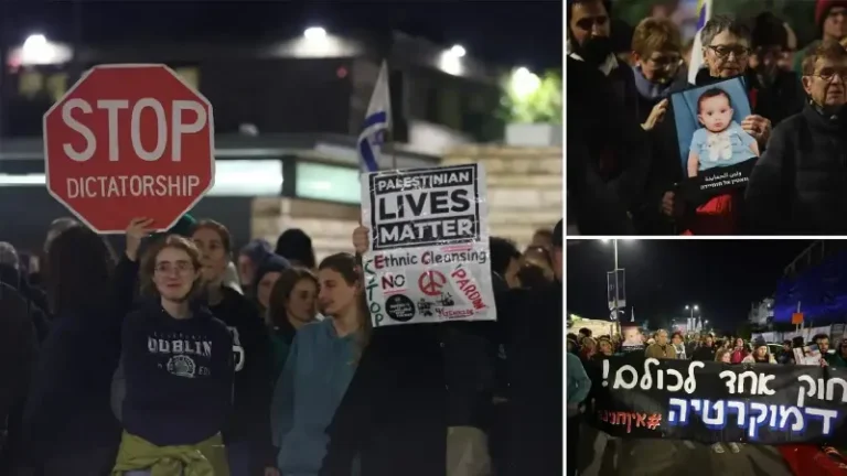 Batı Kudüs’te İsrail hükümetine karşıtı gösteri düzenlendi