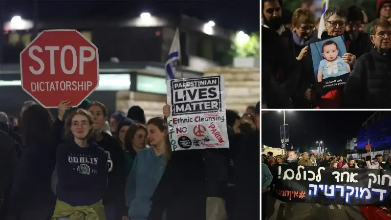 Batı Kudüs’te İsrail hükümetine karşıtı gösteri düzenlendi