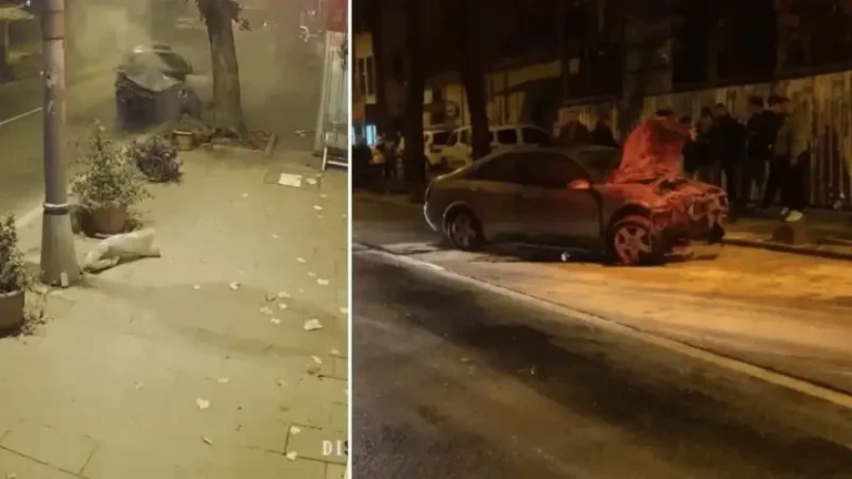 Beykoz’da ehliyetsiz sürücünün kullandığı otomobil ağaca çarpıp yola savruldu: İki kişi yaralandı