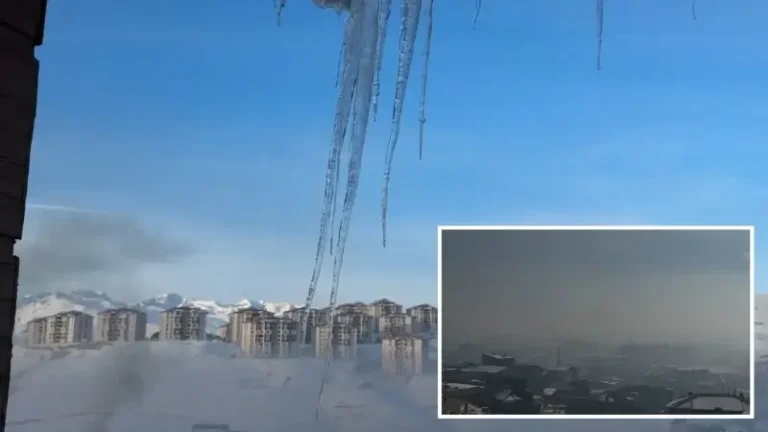 Bir kent adeta kara gömüldü: Dev sarkıtların 3 metreyi aştı