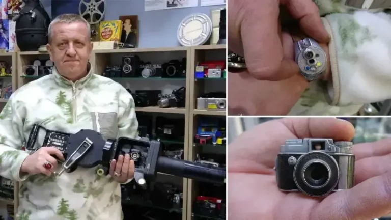 Bir silah gibi görünüyor ama esas işlevi çok farklı: İkinci dünya savaşında Japonlar tarafından kullanılmış! Sesi makineli tüfek kendisi fotoğraf makinesi