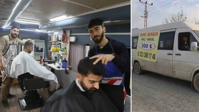 Bu da mobil berber: Bir ‘Alo’ ile geliyor VİP hizmet veriyor