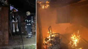 Bursa’da terk edilen evde çıkan yangın paniğe neden oldu