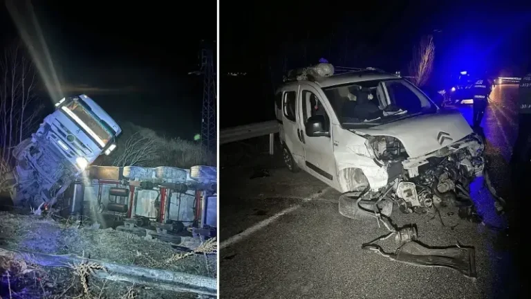Çorum’daki zincirleme trafik kazasında dört kişi yaralandı