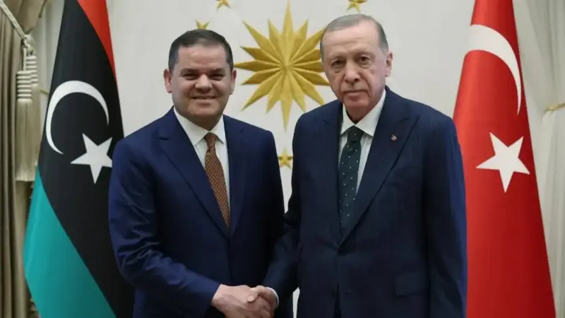 Cumhurbaşkanı Erdoğan Libya Milli Birlik Hükümeti Başbakanı Dibeybe ile görüştü