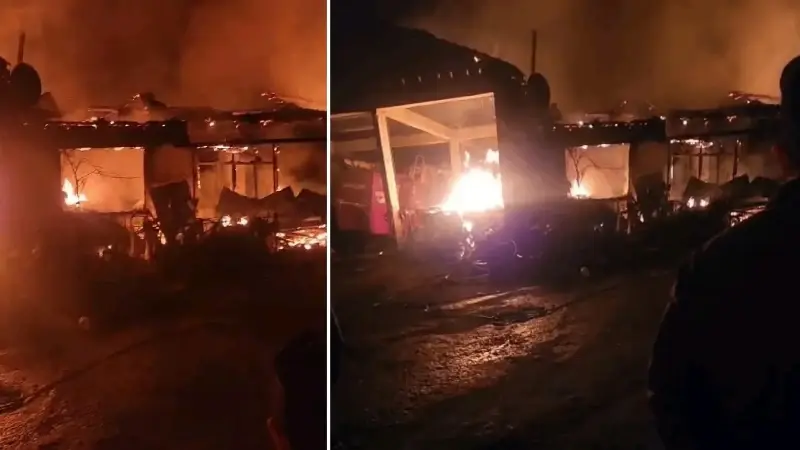 Edirne’de ahırda çıkan yangın üç eve sıçradı