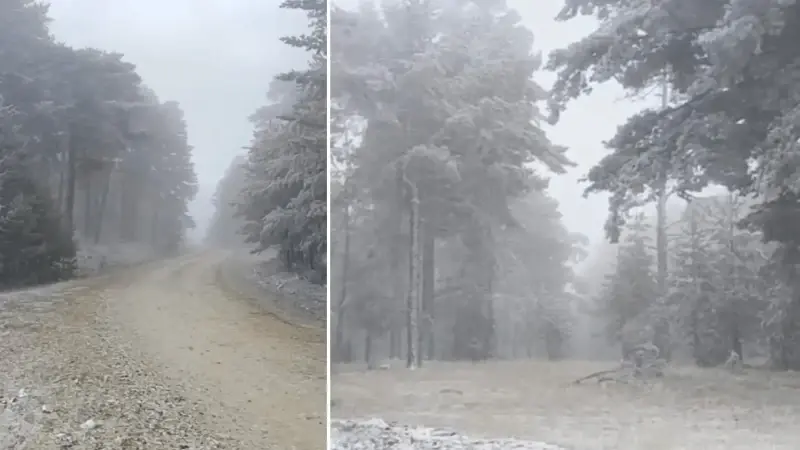 Eskişehir’e mevsimin ilk karı yağdı