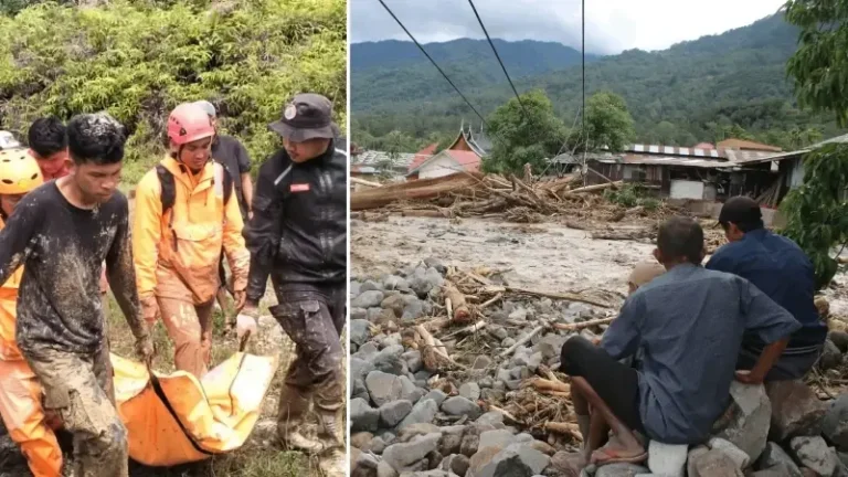 Felaketi yaşıyorlar: Endonezya’da şiddetli yağışların yol açtığı afetlerde ölenlerin sayısı 442’ye yükseldi, yüzlerce kayıp var