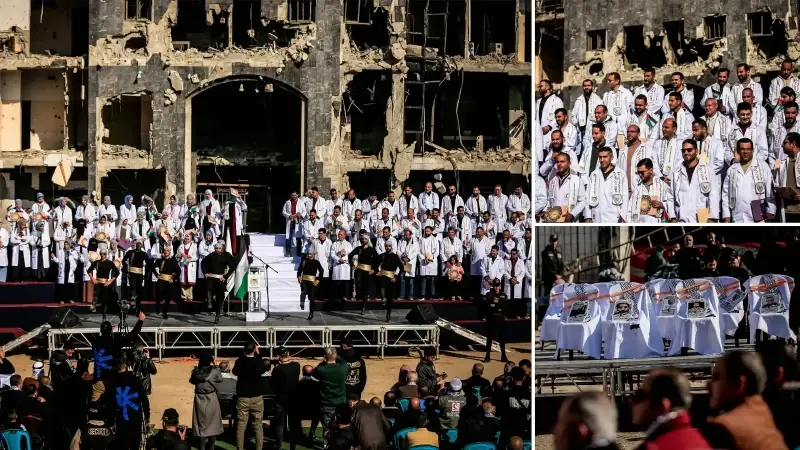 Gazze’de 170 doktor için mezuniyet töreni düzenlendi