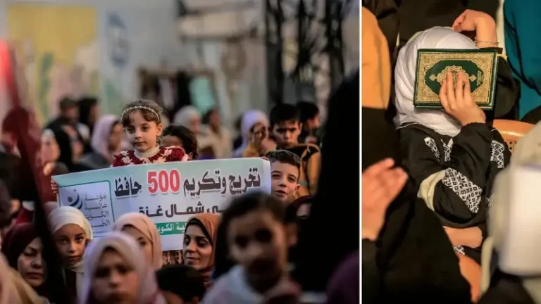 Gazze’de 500 hafız için mezuniyet töreni düzenlendi