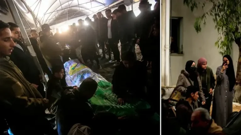 Gazze’de hava saldırısında öldürülen Filistinliler toprağa verildi