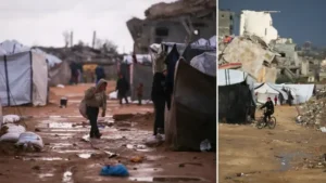 Gazze’deki Nuseyrat Kampı’nda yıkımın gölgesinde günlük yaşam: Soğuk hava koşullarında hayata tutunmaya çalışıyorlar