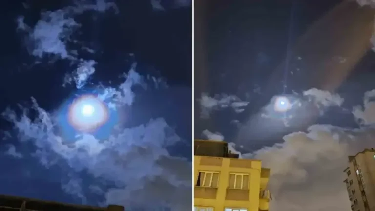 Gökyüzünde görsel şölen: Lunar Corona görüntülendi