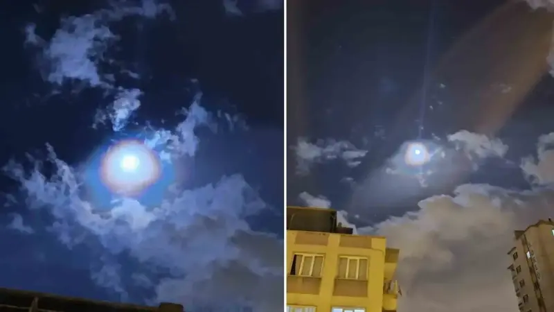 Gökyüzünde görsel şölen: Lunar Corona görüntülendi