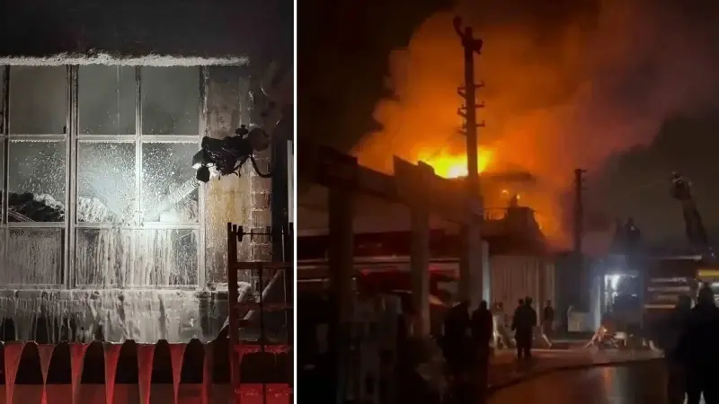 Hırdavat dükkanı alev topuna döndü, ekipler seferber oldu