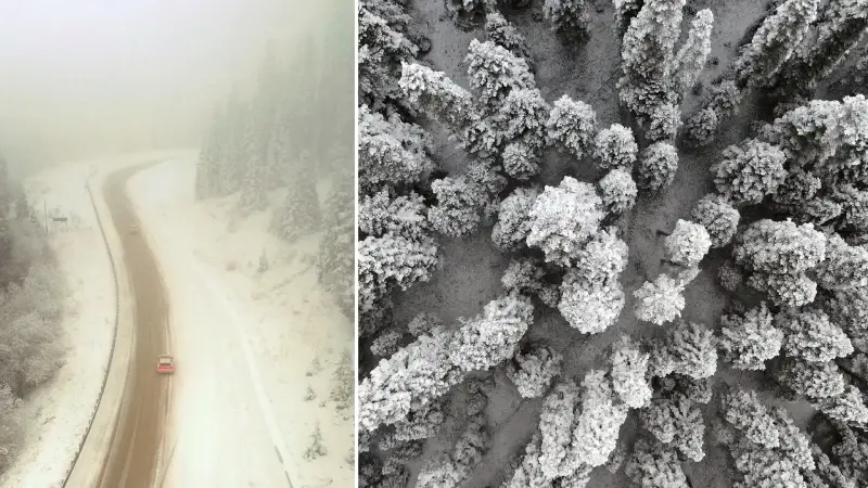 Ilgaz Dağı’nda kar ve sis etkili oldu