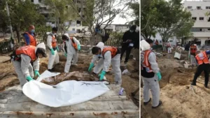 İsrail’in Gazze’ye düzenlediği saldırılarda öldürdüğü onlarca Filistinlinin naaşına ulaşıldı