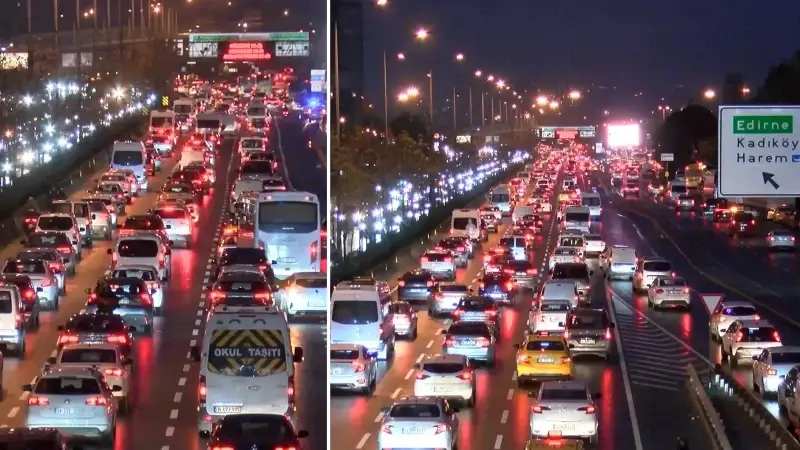 İstanbul’da trafik  yoğunluğu oluştu: Anadolu Yakası kilit