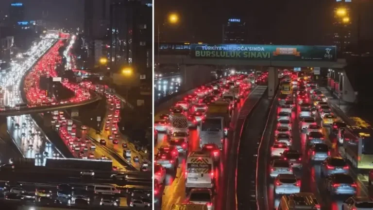 İstanbul’da trafik yoğunluğu yüzde 90’a ulaştı