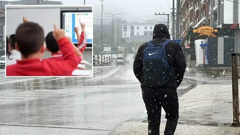 Kar yağışı nedeniyle bazı illerde eğitime ara verildi: Valilikler duyurdu