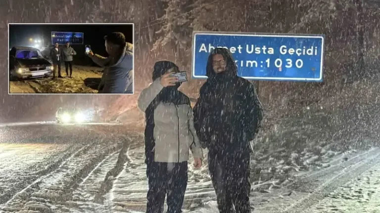 Kar yağışını duyan soluğu burada aldı