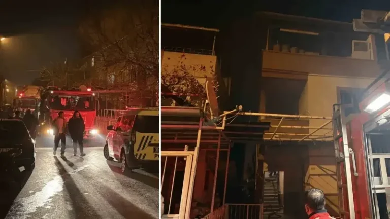 Kayseri’de mutfakta çıkan yangın korkuttu