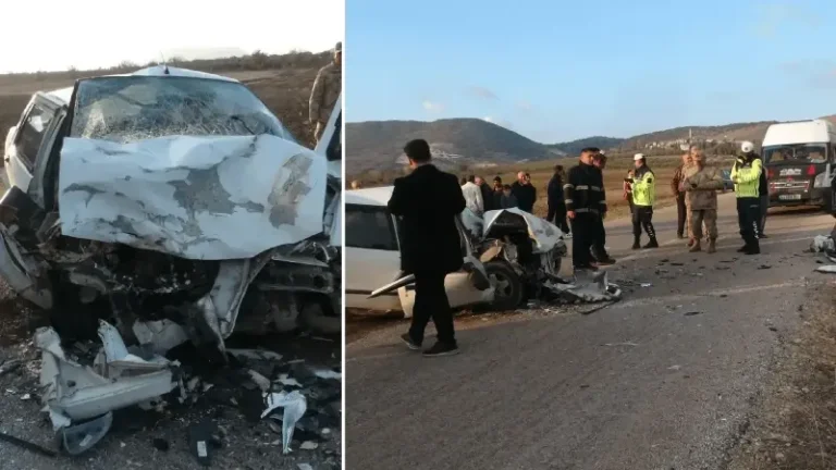 Kilis’te hafif ticari araç ile otomobil çarpıştı: Üç kişi yaralandı