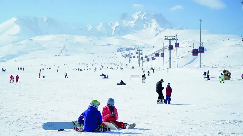 Kış turizminin gözdesi Erciyes