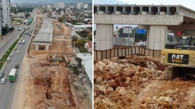 Köprülü kavşak inşaatını durduran pide fırını mahkeme kararıyla yıkıldı