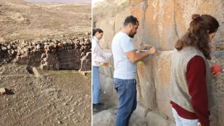 Körzüt Kalesi’nde ‘giriş yolu’ ortaya çıkarıldı: Surlar etkileyici bir mimariye sahip