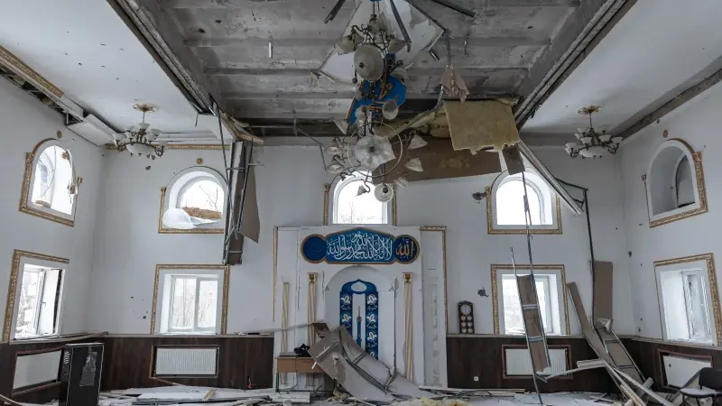 Kostiantinivka’da savaşın izleri görüntülendi