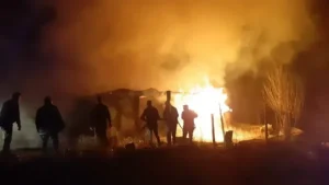 Kümesi alev alev yanan vatandaştan şaşırtan sözler